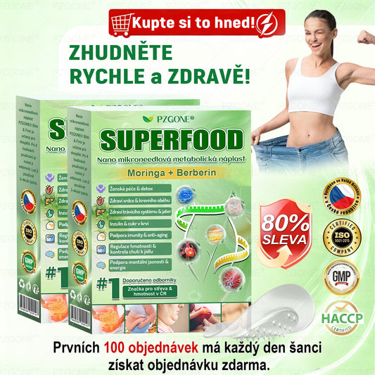 ⭐ 𝐏𝐙𝐆𝐎𝐍𝐄® Superpotravinová Nano mikroneedle náplast | 🎁 Zbývá pouze 10 boxů! 🎁 Dáváme další 40% slevu! Pečujte o své zdraví! Pokud teď propásnete, letos už nebude žádná příležitost!