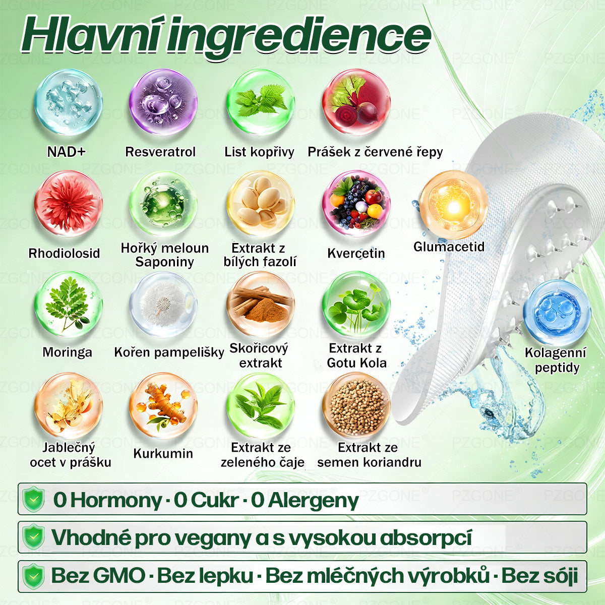 ⭐ 𝐏𝐙𝐆𝐎𝐍𝐄® Superpotravinová Nano mikroneedle náplast | 🎁 Zbývá pouze 10 boxů! 🎁 Dáváme další 40% slevu! Pečujte o své zdraví! Pokud teď propásnete, letos už nebude žádná příležitost!